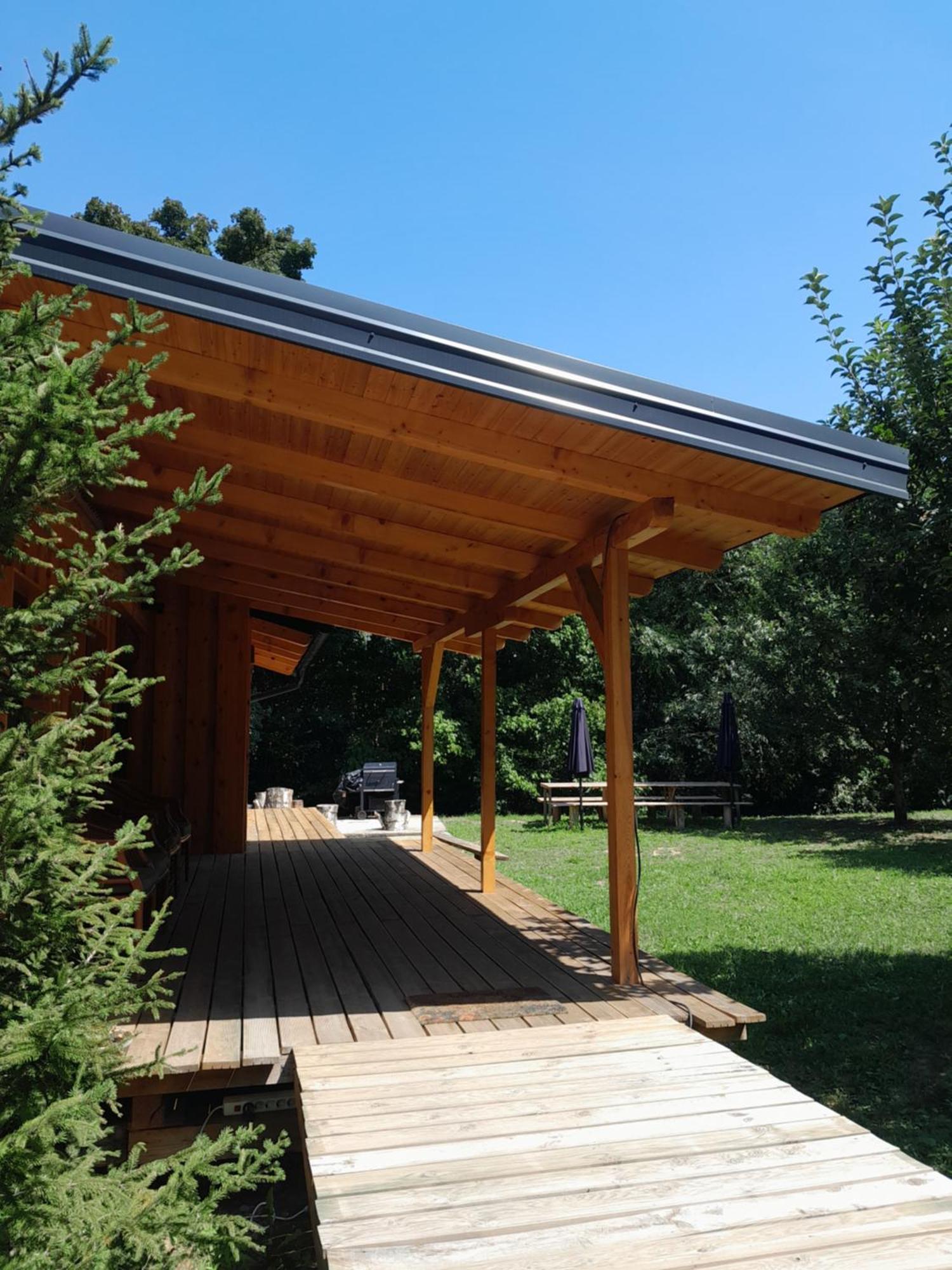 Nica Wood Villa Sremska Kamenica Bagian luar foto