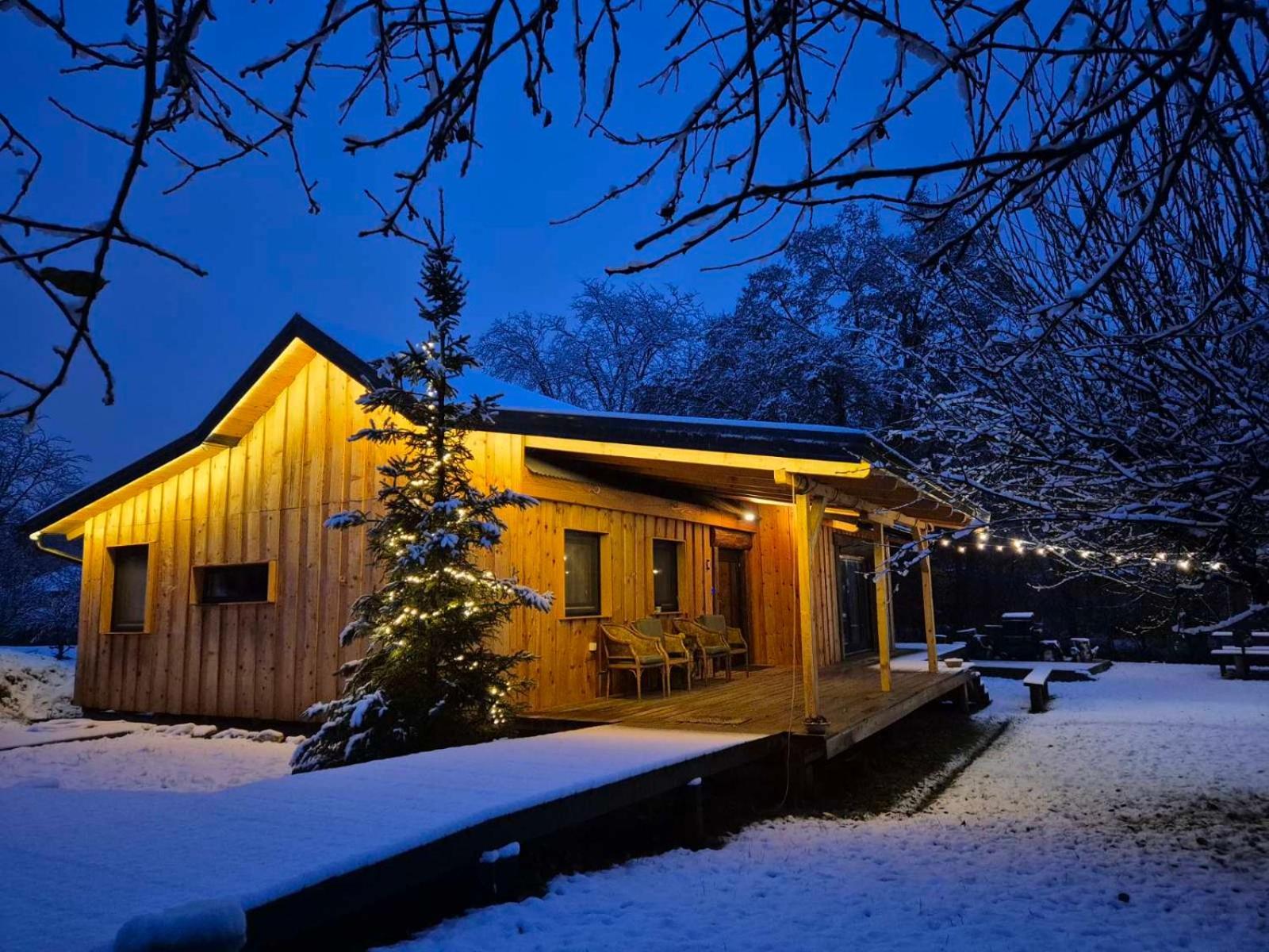 Nica Wood Villa Sremska Kamenica Bagian luar foto